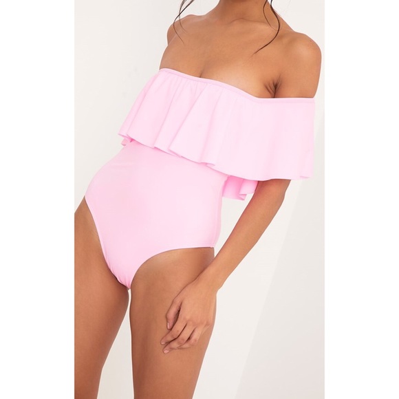 SOLD OUT!!! (LIMITED EDITION) 🌸 Pink Frill Swimsuit 🌸 - Picture 3 of 4